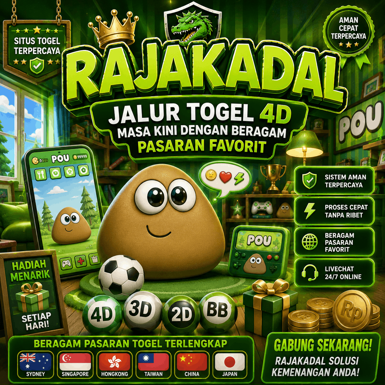 RAJAKADAL | Jalur Togel 4D Masa Kini Dengan Beragam Pasaran Favorit